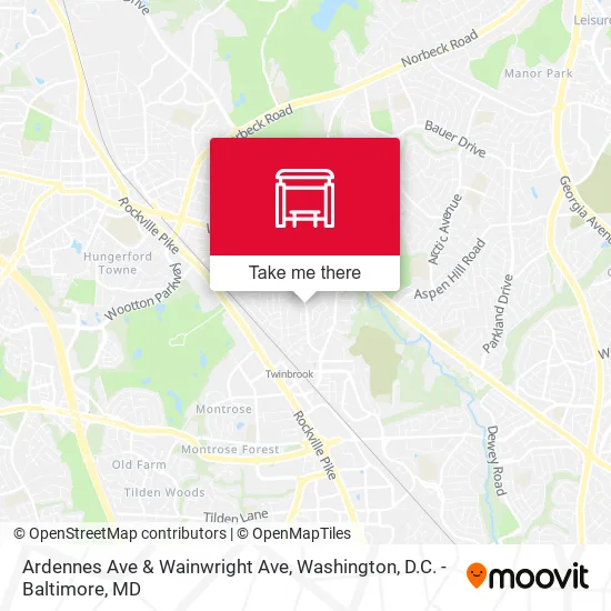 Ardennes Ave & Wainwright Ave map