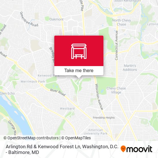 Arlington Rd & Kenwood Forest Ln map