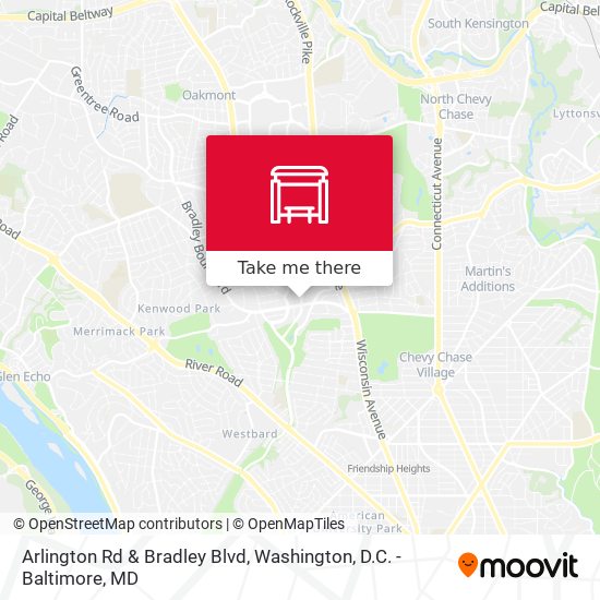 Mapa de Arlington Rd & Bradley Blvd