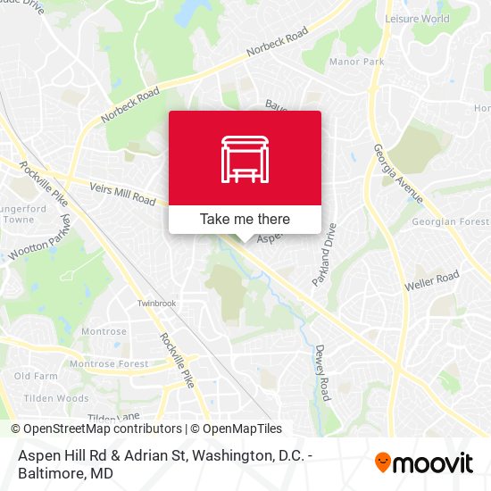 Aspen Hill Rd & Adrian St map