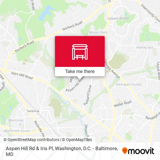 Mapa de Aspen Hill Rd & Iris Pl