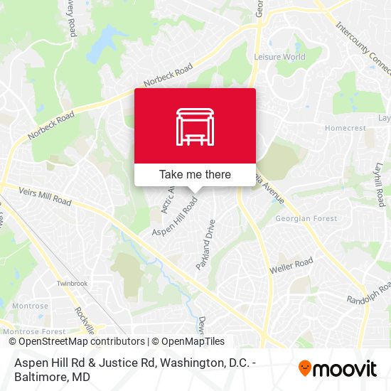Mapa de Aspen Hill Rd & Justice Rd
