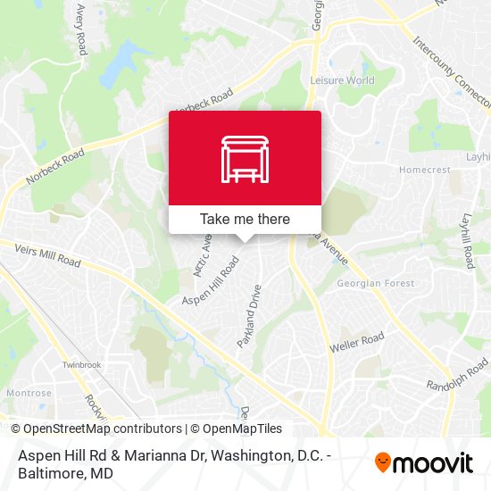 Mapa de Aspen Hill Rd & Marianna Dr