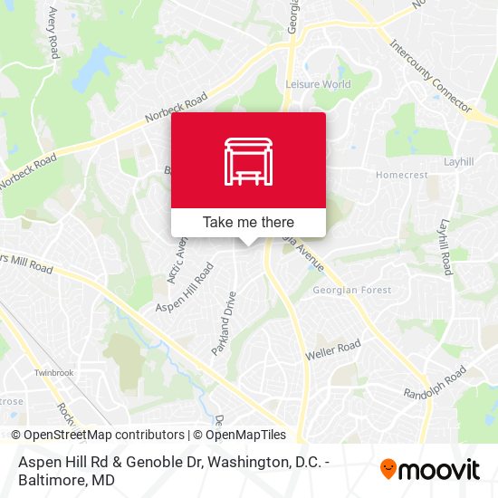 Mapa de Aspen Hill Rd & Genoble Dr