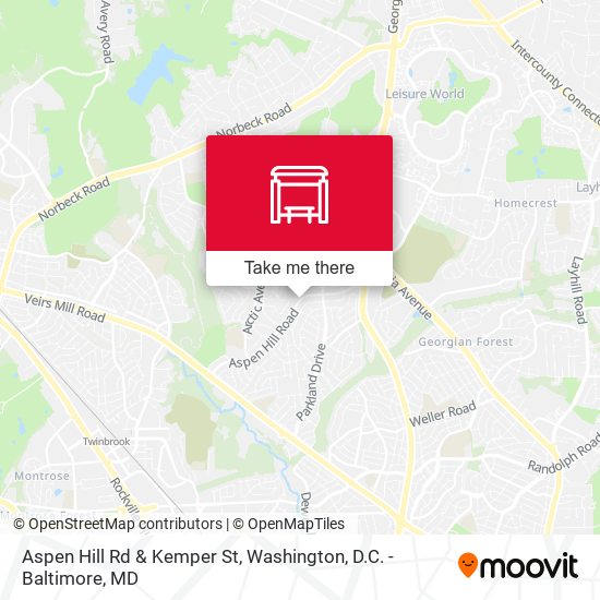 Mapa de Aspen Hill Rd & Kemper St