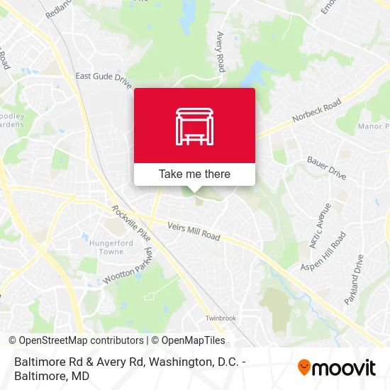 Baltimore Rd & Avery Rd map