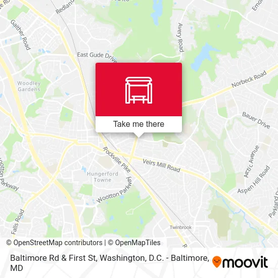 Baltimore Rd & First St map