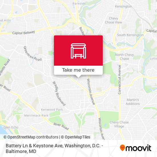 Mapa de Battery Ln & Keystone Ave