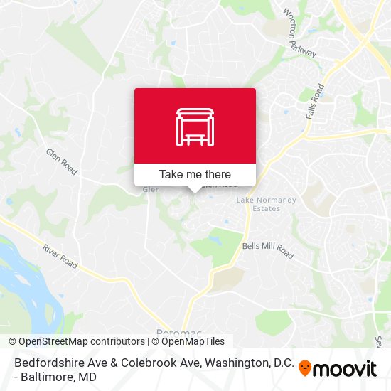 Mapa de Bedfordshire Ave & Colebrook Ave