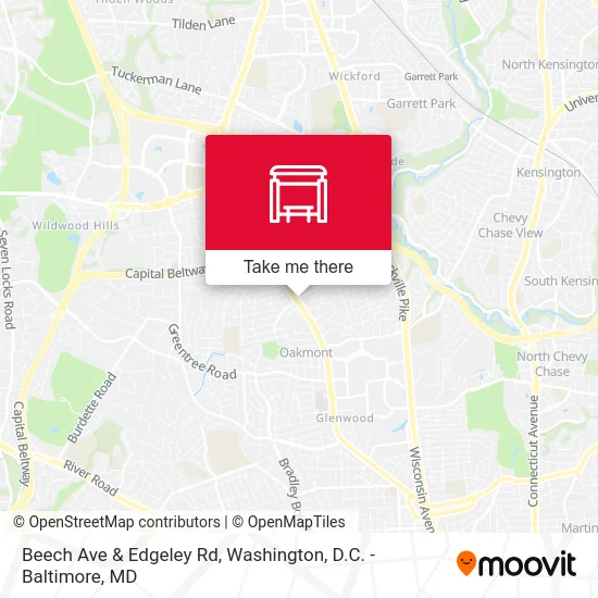Beech Ave & Edgeley Rd map