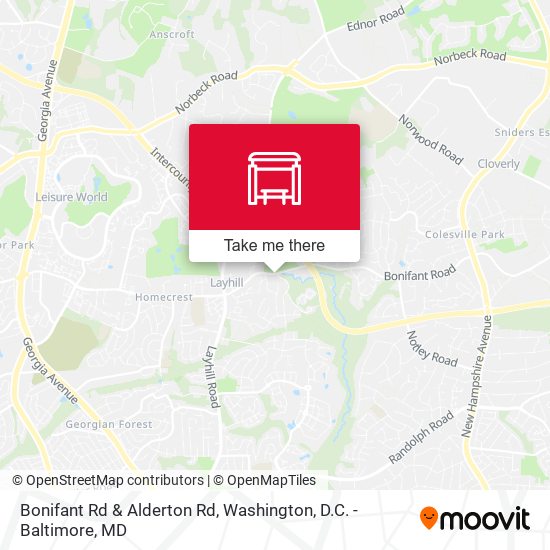 Mapa de Bonifant Rd & Alderton Rd