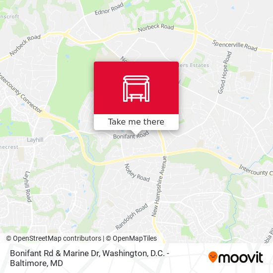 Mapa de Bonifant Rd & Marine Dr