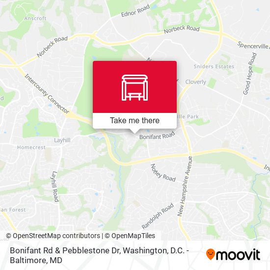 Mapa de Bonifant Rd & Pebblestone Dr