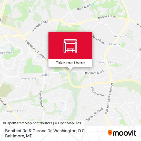 Mapa de Bonifant Rd & Carona Dr