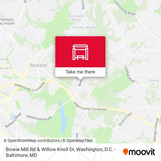 Mapa de Bowie Mill Rd & Willow Knoll Dr