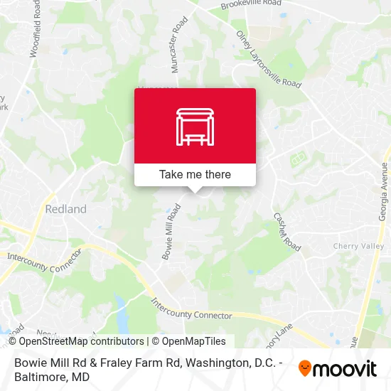 Bowie Mill Rd & Fraley Farm Rd map