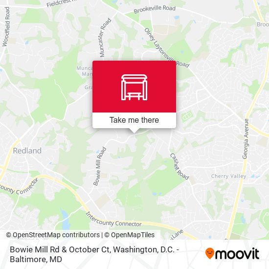 Bowie Mill Rd & October Ct map
