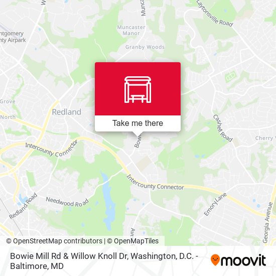 Mapa de Bowie Mill Rd & Willow Knoll Dr