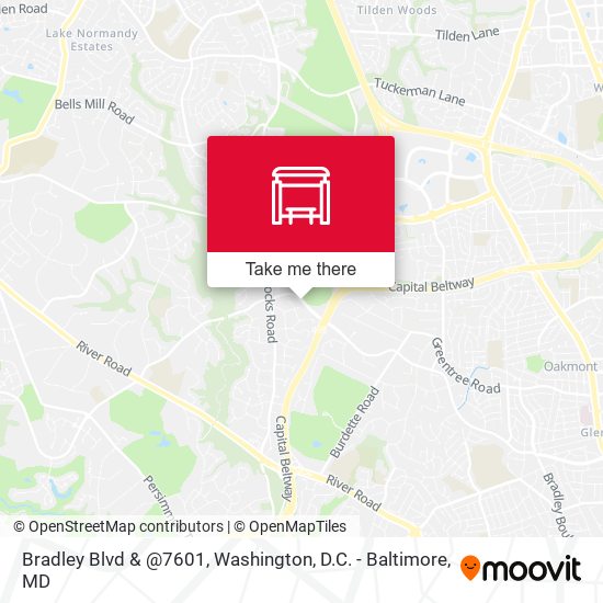 Bradley Blvd & @7601 map