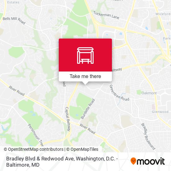 Bradley Blvd & Redwood Ave map
