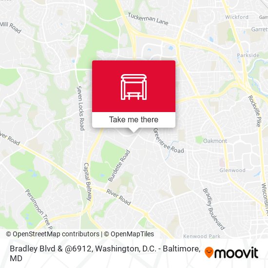Mapa de Bradley Blvd & @6912