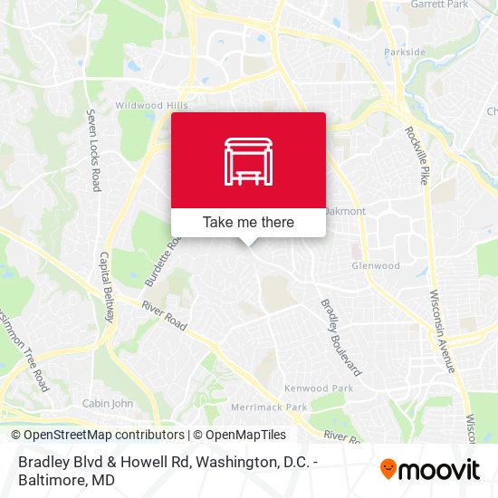 Bradley Blvd & Howell Rd map