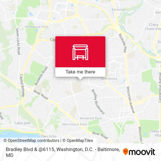 Bradley Blvd & @6115 map