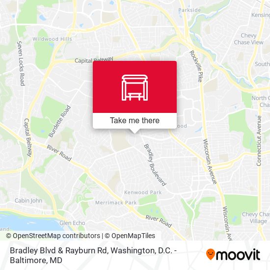 Bradley Blvd & Rayburn Rd map
