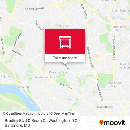 Bradley Blvd & Beam Ct map