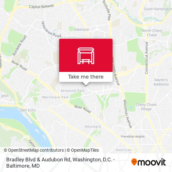 Mapa de Bradley Blvd & Audubon Rd