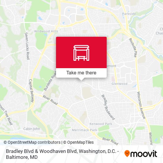 Bradley Blvd & Woodhaven Blvd map