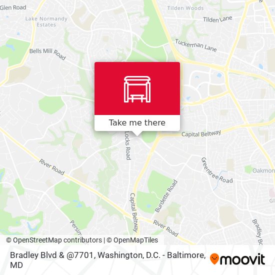 Bradley Blvd & @7701 map