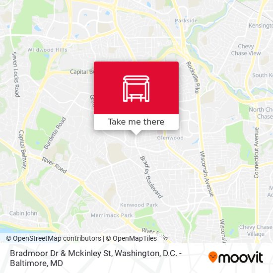 Bradmoor Dr & Mckinley St map