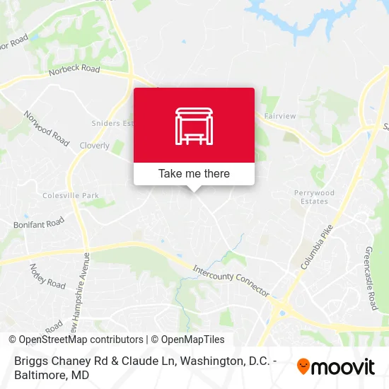 Briggs Chaney Rd & Claude Ln map