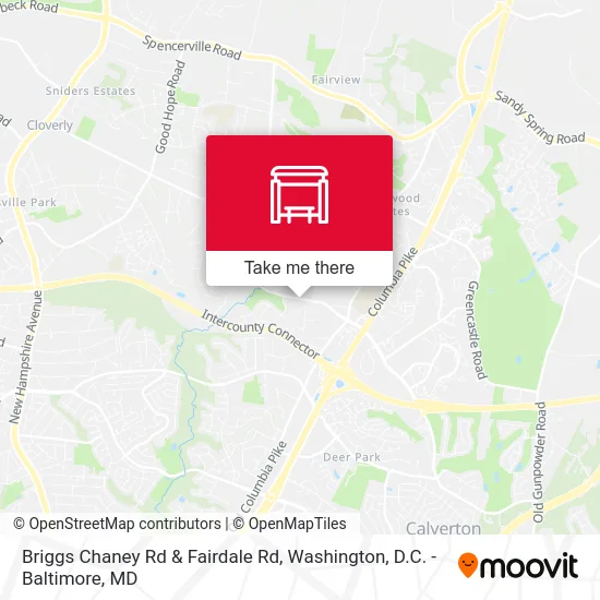 Briggs Chaney Rd & Fairdale Rd map