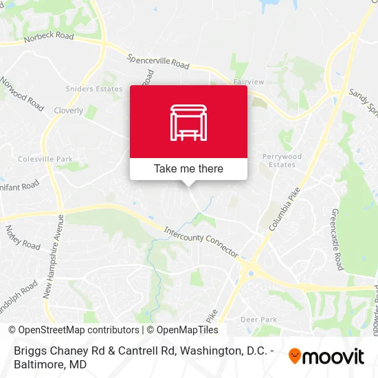 Briggs Chaney Rd & Cantrell Rd map