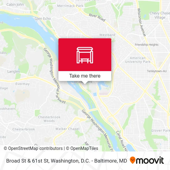 Broad St & 61st St map