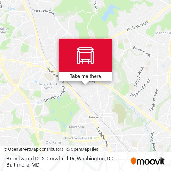Mapa de Broadwood Dr & Crawford Dr
