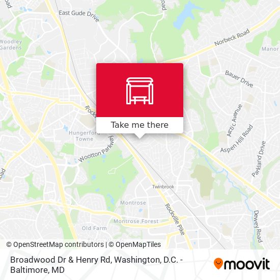 Broadwood Dr & Henry Rd map