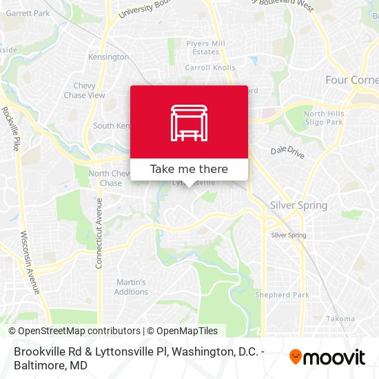Mapa de Brookville Rd & Lyttonsville Pl