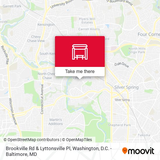 Brookville Rd & Lyttonsville Pl map