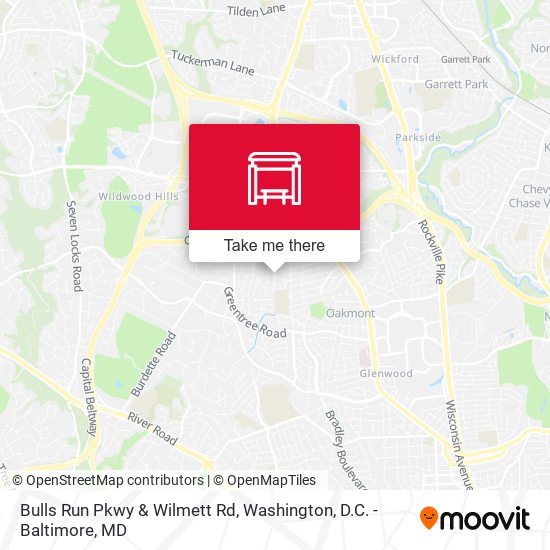 Bulls Run Pkwy & Wilmett Rd map