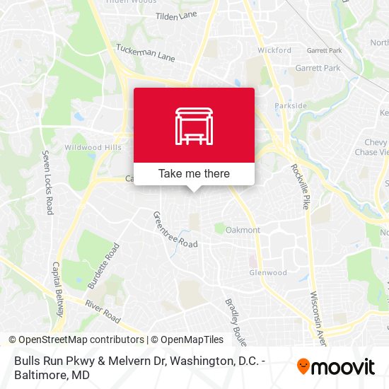 Bulls Run Pkwy & Melvern Dr map