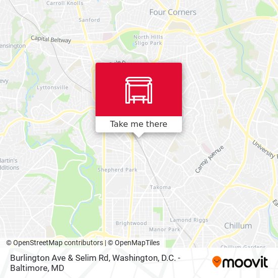 Burlington Ave & Selim Rd map