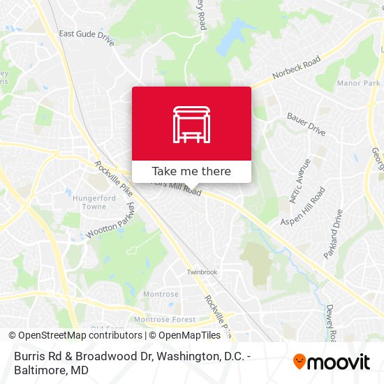 Burris Rd & Broadwood Dr map