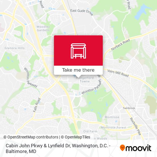 Mapa de Cabin John Pkwy & Lynfield Dr