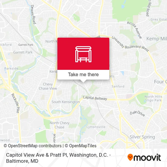 Capitol View Ave & Pratt Pl map