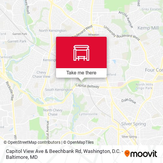 Capitol View Ave & Beechbank Rd map