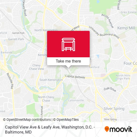 Capitol View Ave & Leafy Ave map