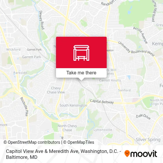 Capitol View Ave & Meredith Ave map